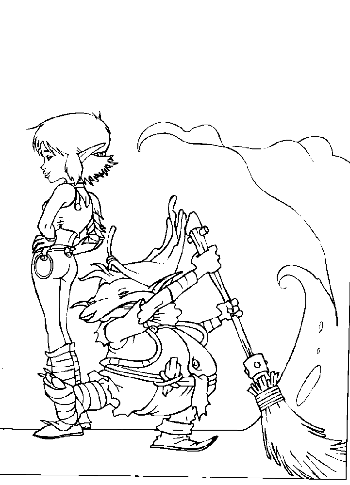 coloriage arthur et les minimoys princesse selenia